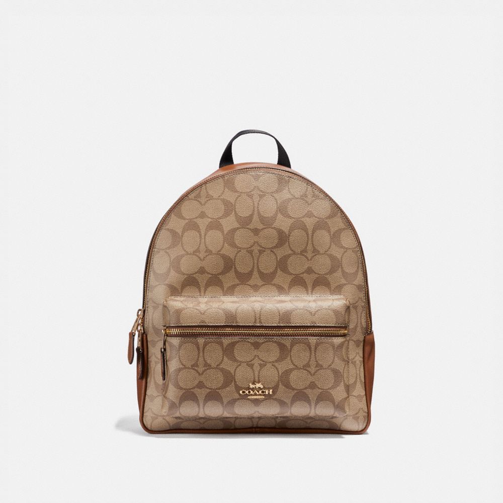 COACH Outlet COACH Outlet Medium Charlie Backpack In Signature Canvas