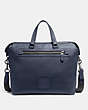 COACH®,ACADEMY HOLDALL,Pebbled Leather,Large,Midnight Navy/Black Copper,Front View