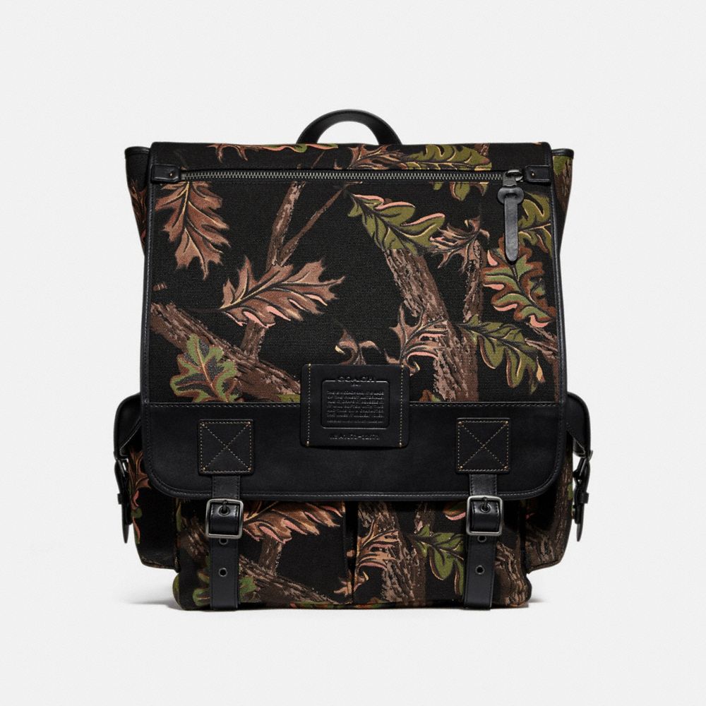 Scout Backpack With Oak Leaf Print