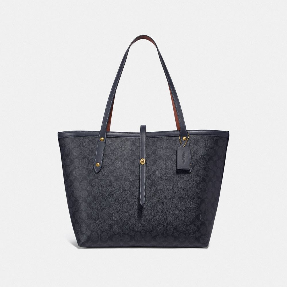 Coach signature market tote new arrivals