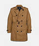COACH®,TRENCH COAT,KHAKI,Front View
