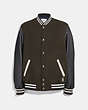 Leather And Wool Varsity Jacket