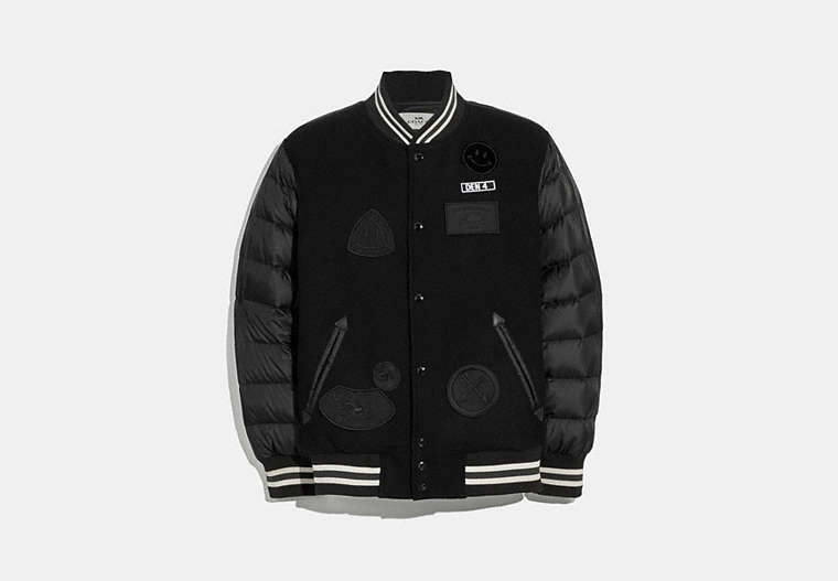 Down Varsity Jacket With Patches