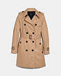 COACH®,TRENCH,cotton,Classic Khaki,Front View