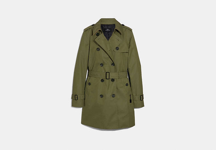 COACH®,TRENCH,cotton,DARK UTILITY,Front View