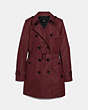 COACH®,TRENCH,cotton,Rosewood,Front View