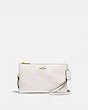 COACH®,LYLA CROSSBODY,Leather,Small,Gold/Chalk,Front View