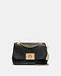 COACH®,CASSIDY CROSSBODY,Leather,Small,Gold/Black,Front View