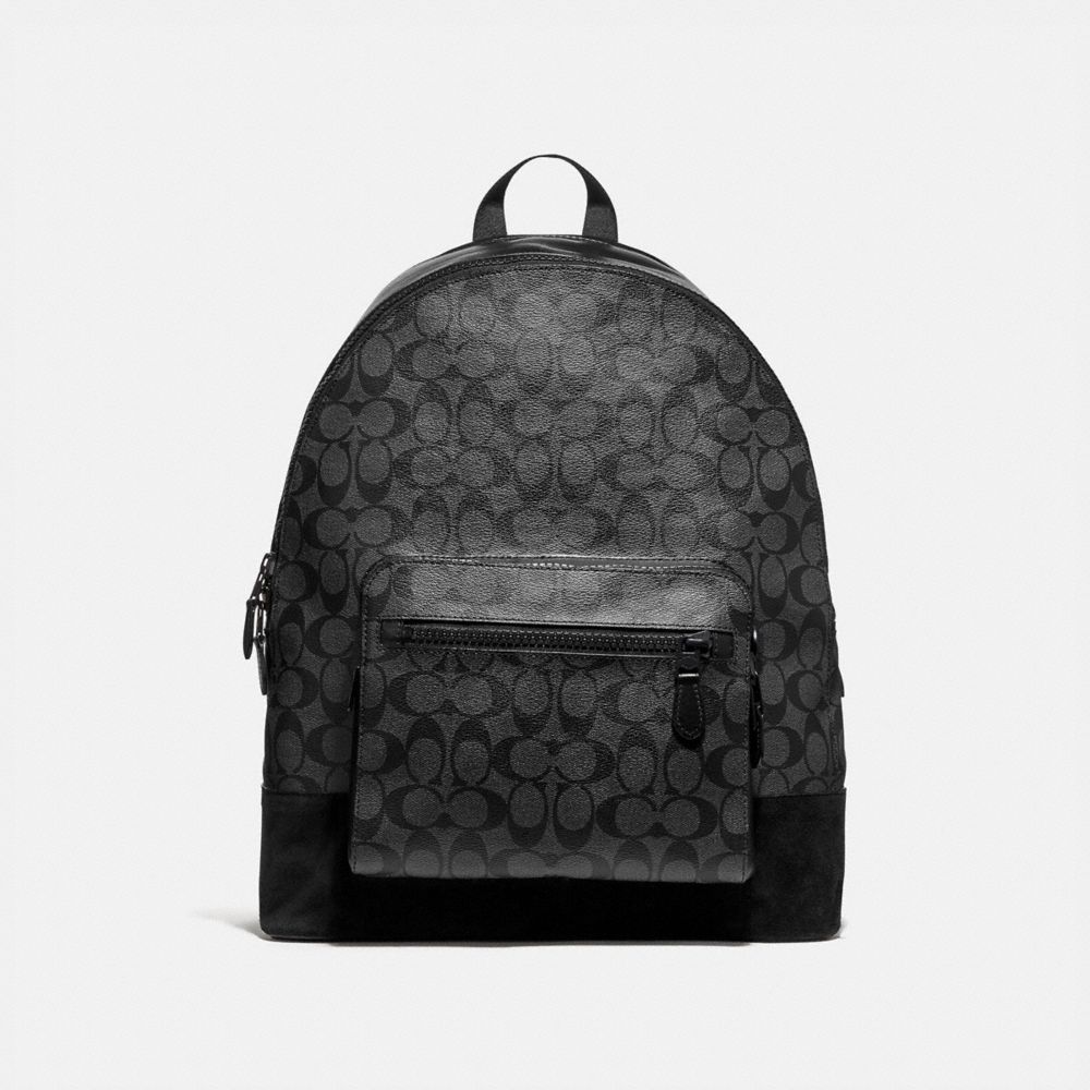 Coach west backpack in signature canvas sale