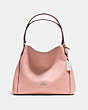 COACH®,EDIE SHOULDER BAG 31,Leather,Small,Silver/Blush,Front View