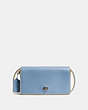 COACH®,DINKY,Leather,Small,BP/Cornflower,Front View