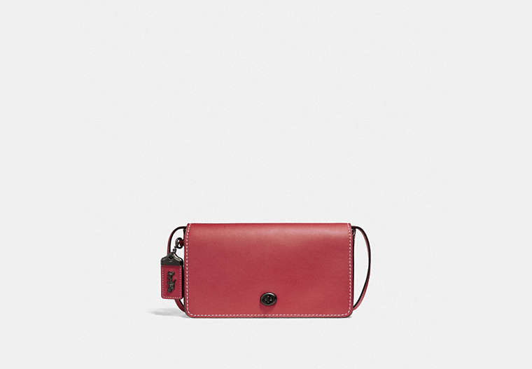 COACH®,DINKY,Leather,Small,BP/Ruby,Front View