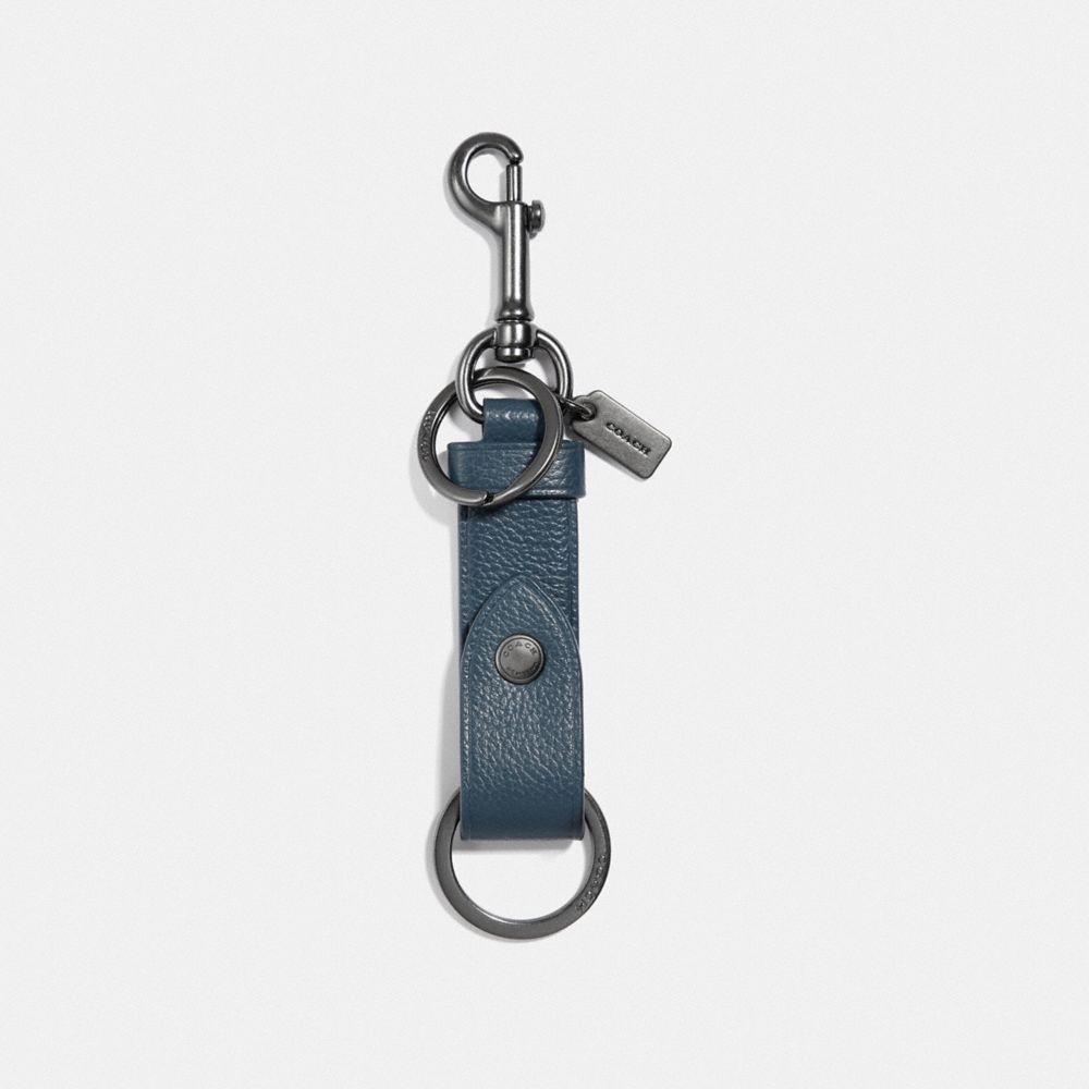 キーホルダー・キーリング Coach Keyfobs Keychain - Coach - Acetate - Silver Coach Key Chain Fob Blue Lock And Key With Silver NWT Last