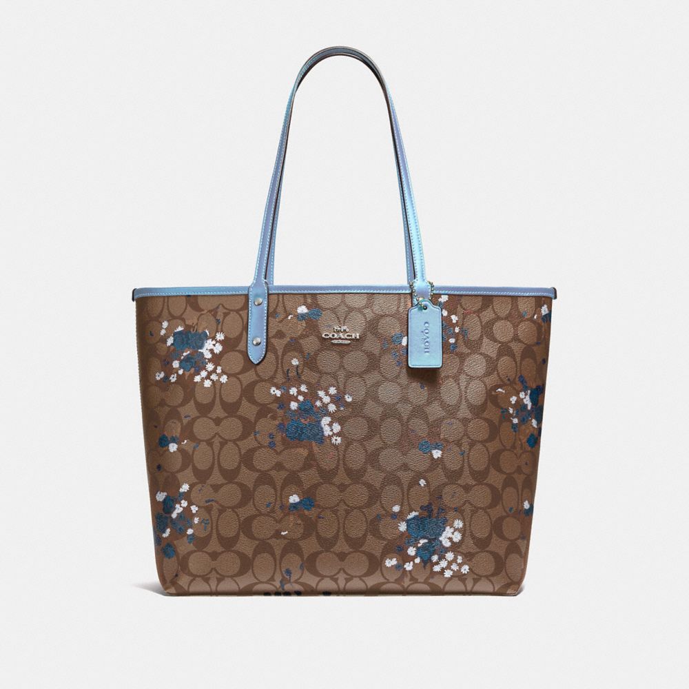 Coach reversible shop tote floral