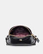 COACH®,IVIE CROSSBODY,Leather,Small,Gold/Black,Inside View,Top View