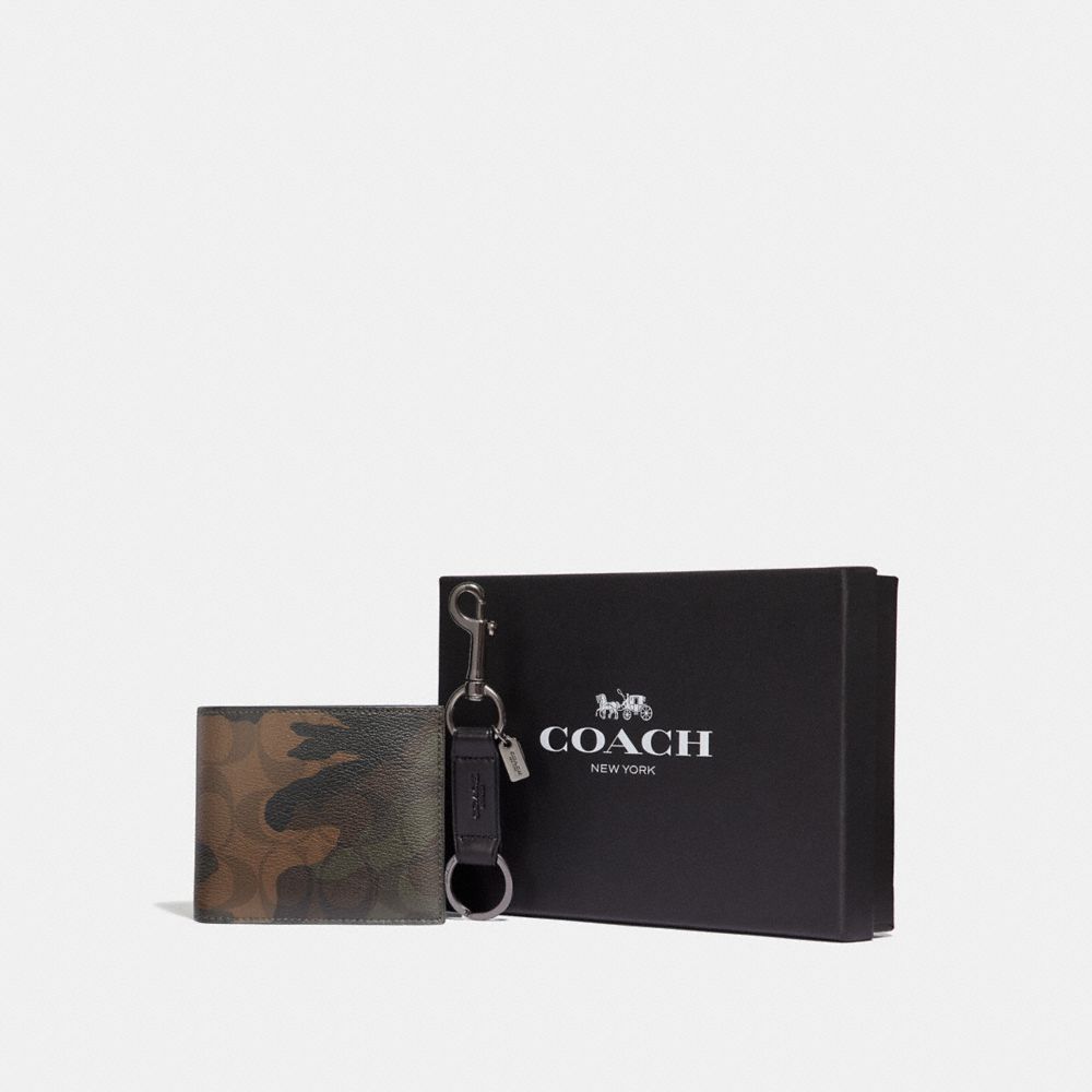 COACH®  Boxed 3 In 1 Wallet Gift Set In Signature Canvas