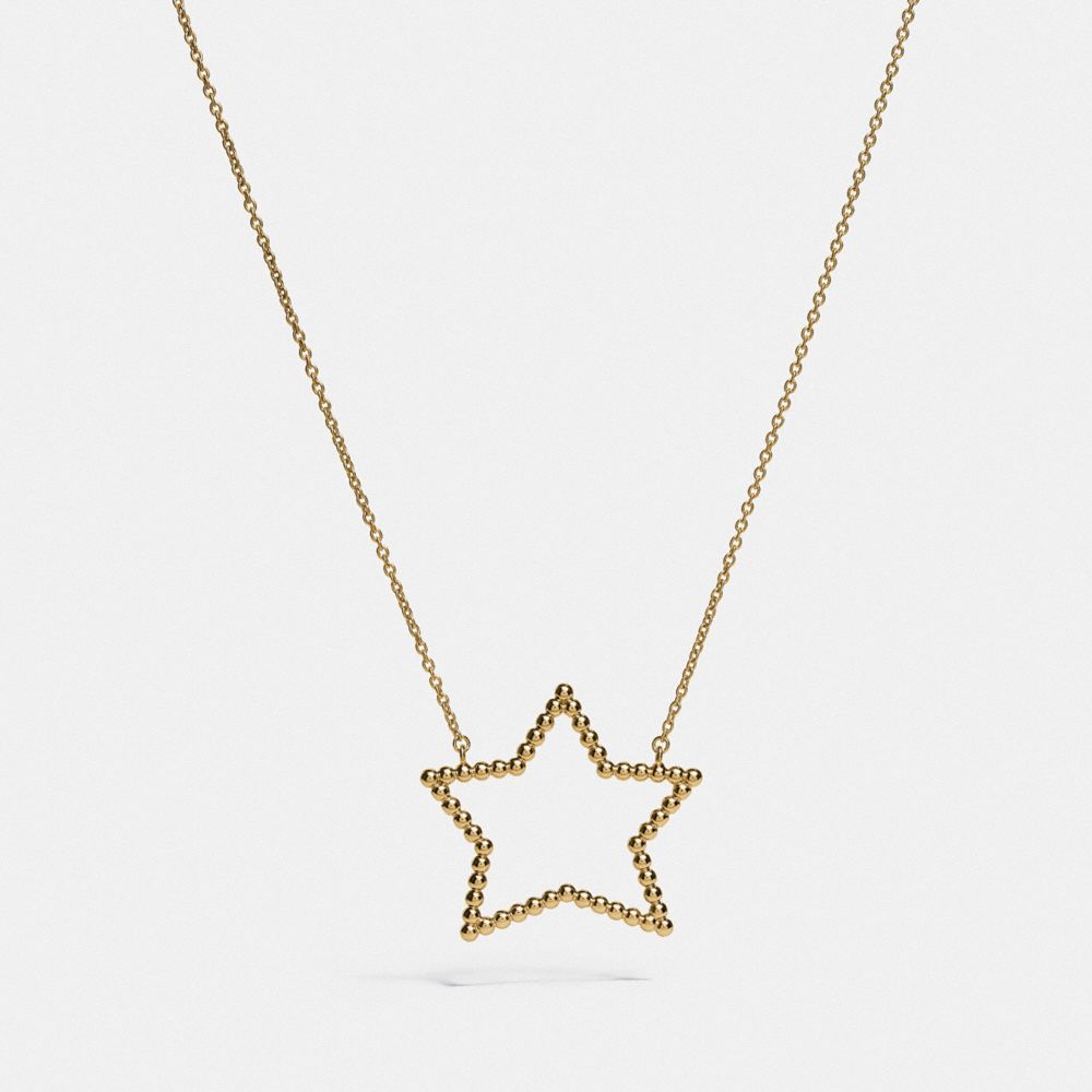 Coach star store necklace