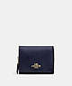COACH®,SMALL TRIFOLD WALLET,pvc,Mini,Gold/Midnight,Front View