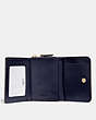 COACH®,SMALL TRIFOLD WALLET,pvc,Mini,Gold/Midnight,Inside View,Top View