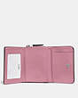 COACH®,SMALL TRIFOLD WALLET,pvc,Mini,Silver/Tulip,Inside View,Top View