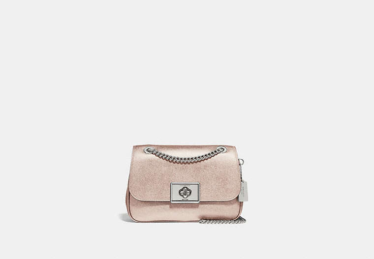 COACH®,CASSIDY CROSSBODY,Leather,Small,Silver/Platinum,Front View