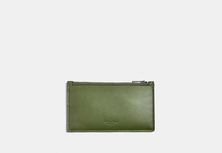 COACH®,ZIP CARD CASE,Glade,Front View