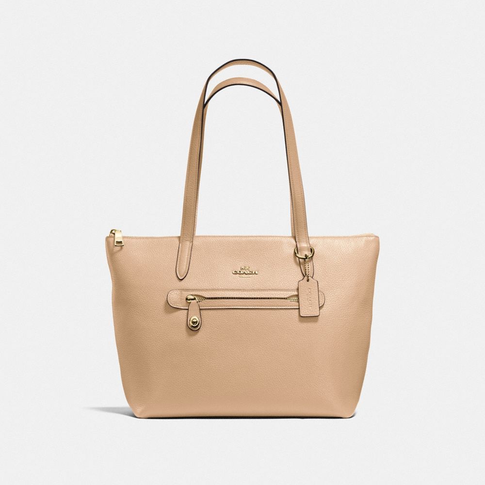 Coach taylor tote in sale pebble leather