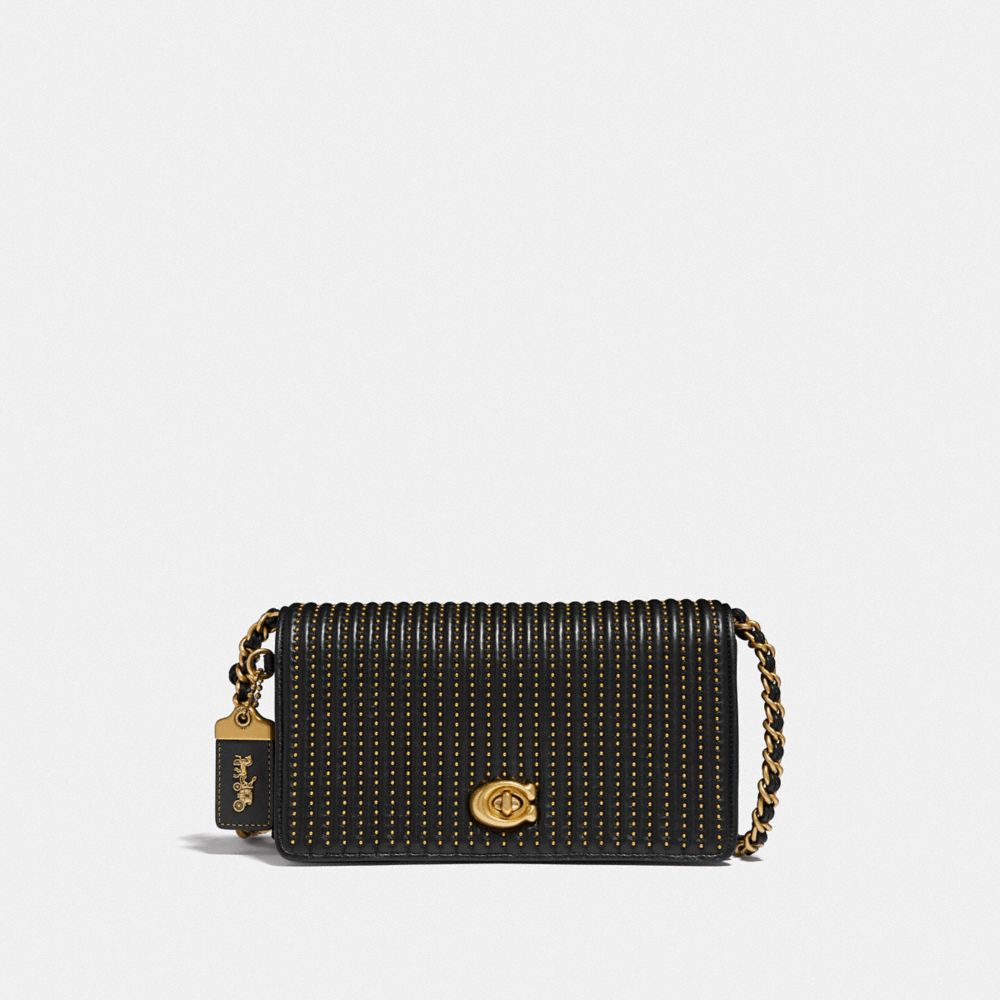 Coach dinky store quilted black