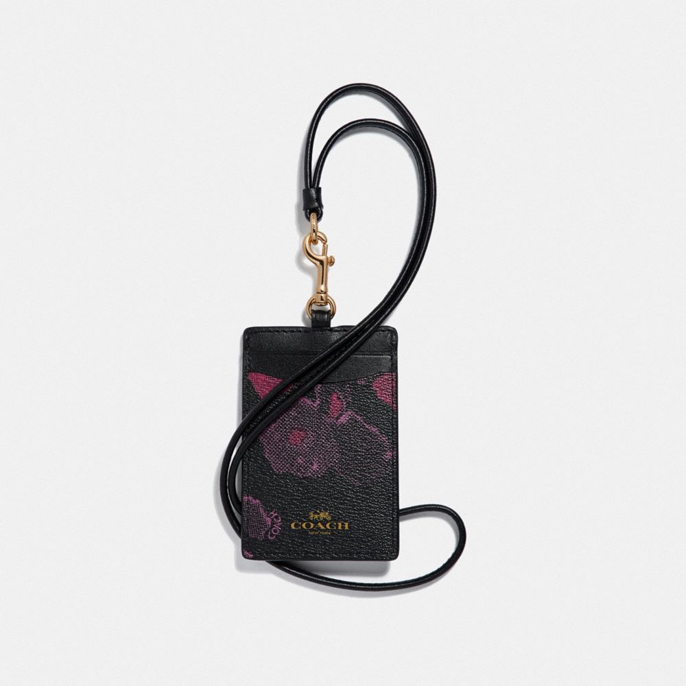 COACH® Outlet | Id Lanyard With Halftone Floral Print