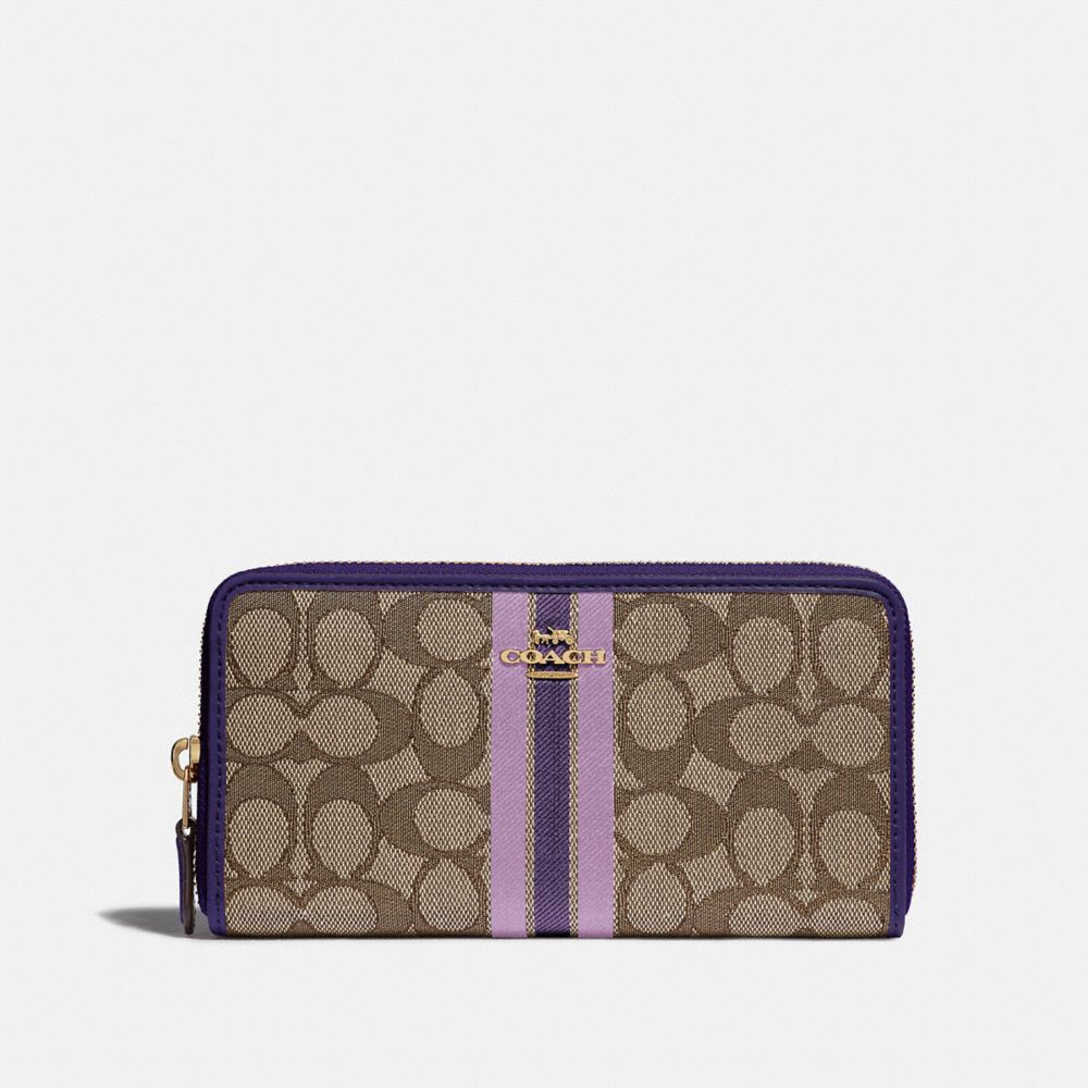 Coach outlet accordion online zip wallet