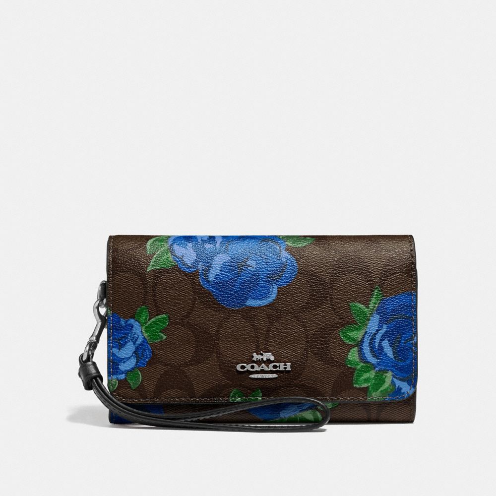 Coach flap phone wallet sale