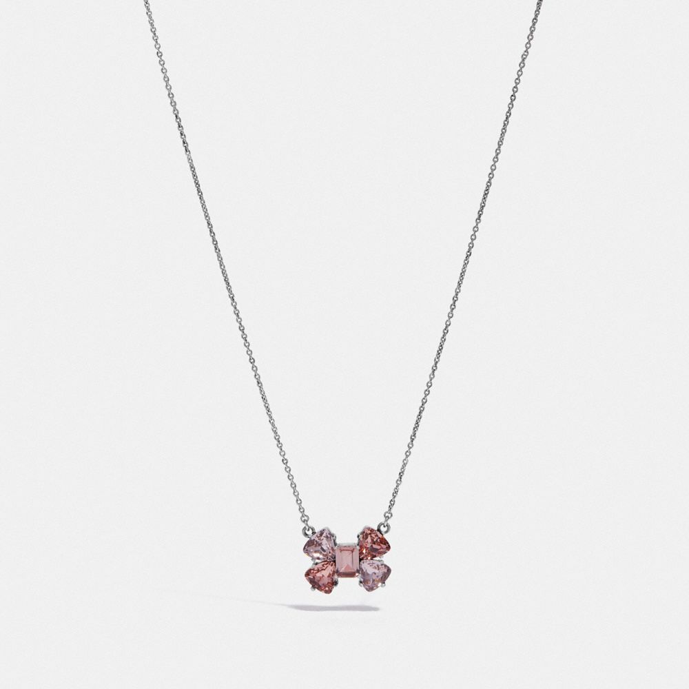 Crystal Bow Necklace