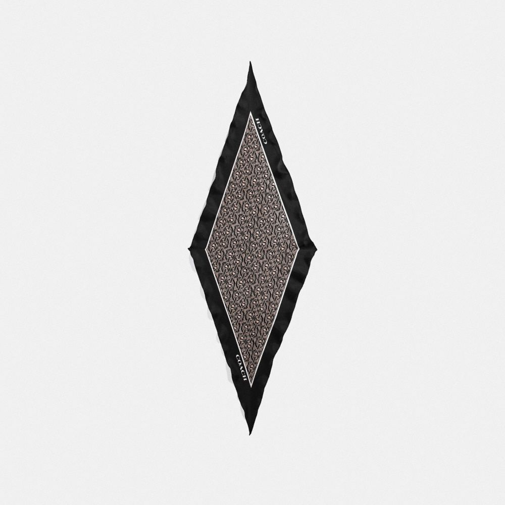 Signature Chain Silk Diamond Scarf