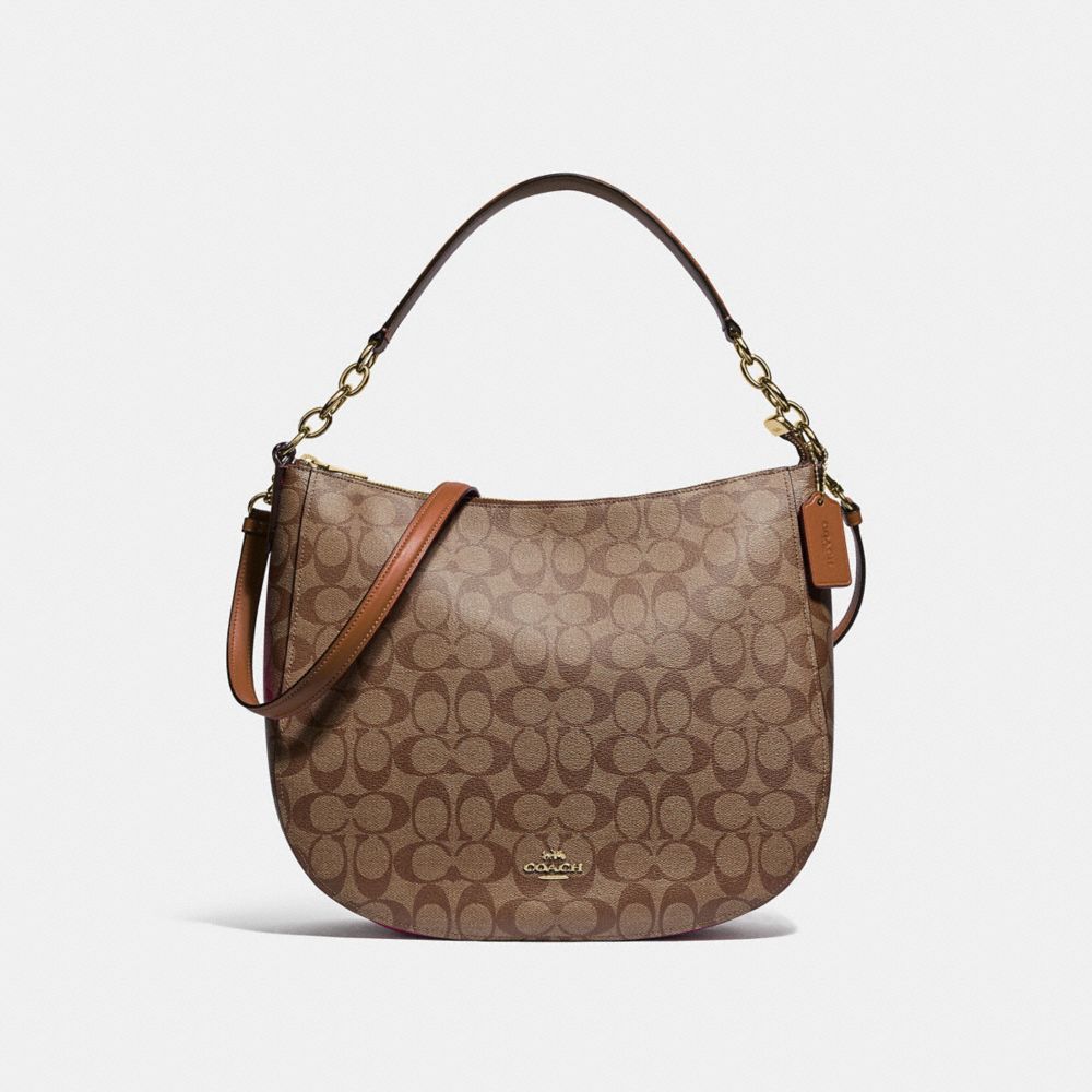 COACH Outlet COACH Outlet Elle Hobo In Signature Canvas