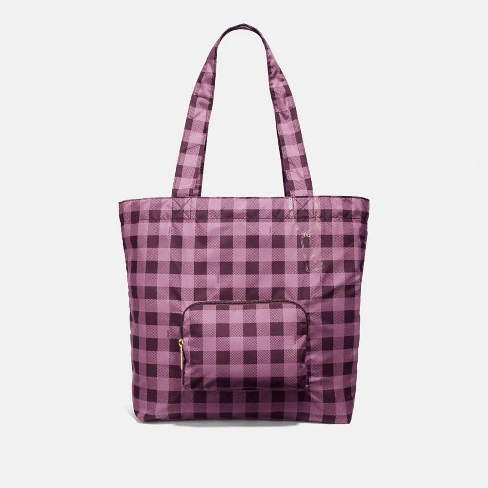 Coach packable tote sale