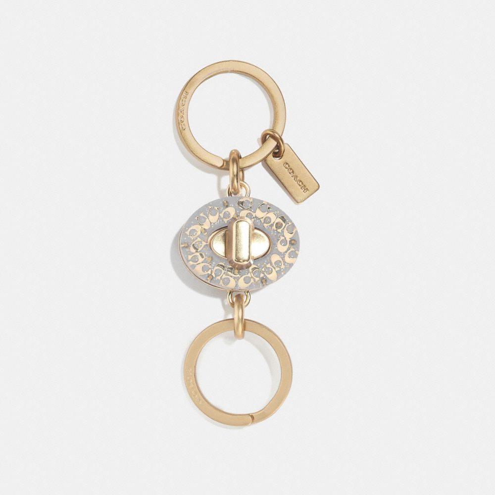 COACH® Outlet  Lock And Key Bag Charm Key Ring