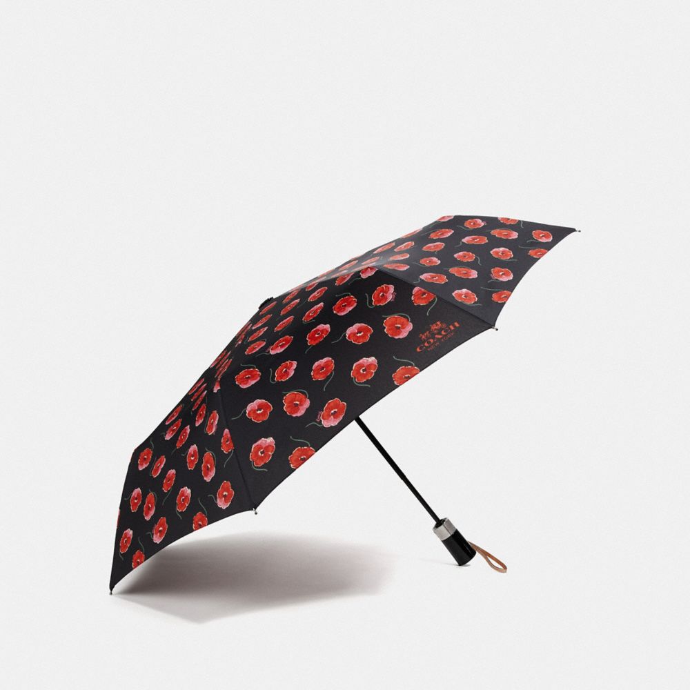 Umbrella With Poppy Print