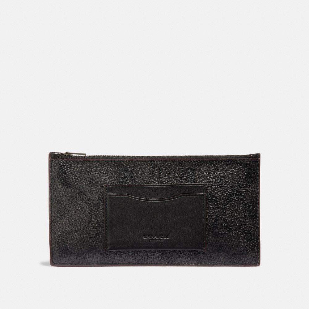 Zip Phone Wallet In Signature Canvas