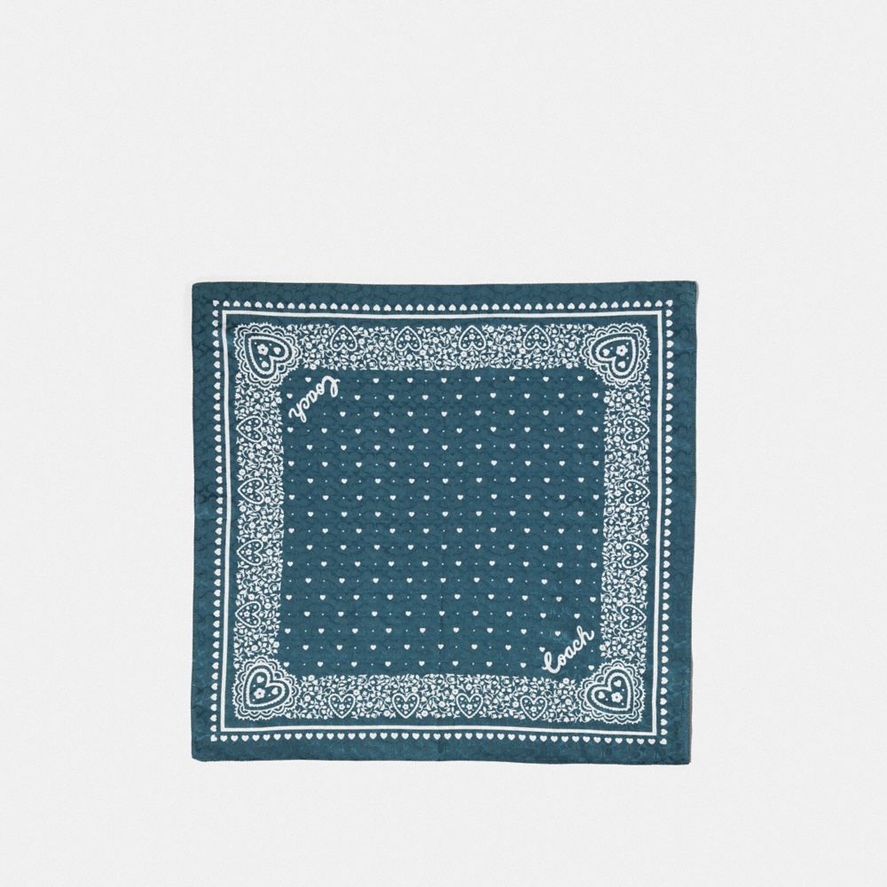 Lace Heart Print Bandana