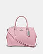 COACH®,LARGE SURREY CARRYALL,Leather,Large,Silver/CARNATION,Front View