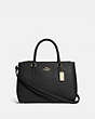 COACH®,SURREY CARRYALL,Leather,Small,Gold/Black,Front View