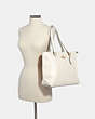 COACH®,BAY TOTE,Leather,Large,Gold/Chalk,Alternate View