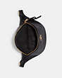 COACH®,BELT BAG,Leather,Medium,Gold/Black,Inside View,Top View