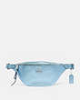 COACH®,BELT BAG,Leather,Silver/Metallic Ice,Front View