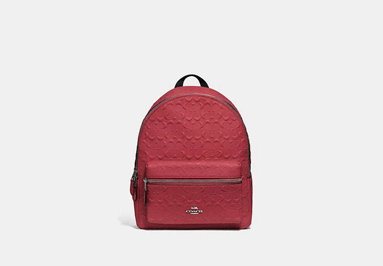 Medium Charlie Backpack In Signature Leather