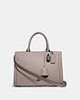 COACH®,ZOE CARRYALL,Leather,Large,QB/GREY BIRCH,Front View