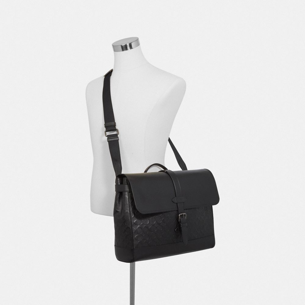 COACH® Outlet | Hudson Messenger In Signature Leather