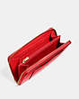 COACH®,ACCORDION ZIP WALLET,pusplitleather,Gold/Bright Red,Inside View,Top View