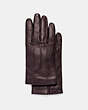 COACH®,LEATHER GLOVES,n/a,OXBLOOD,Front View