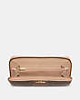 COACH®,ACCORDION ZIP WALLET IN SIGNATURE CANVAS,pvc,Gold/Khaki Rose Gold,Inside View,Top View